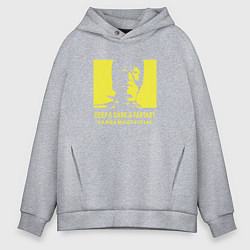 Толстовка оверсайз мужская VANSAMA OFFICIAL Yellow, цвет: меланж