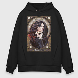 Толстовка оверсайз мужская The Witcher, Yennefer, цвет: черный