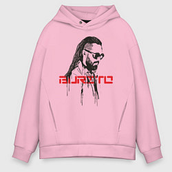 Толстовка оверсайз мужская Группа Burito, цвет: светло-розовый