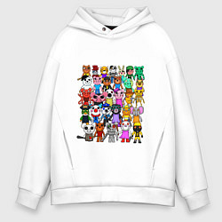 Толстовка оверсайз мужская ROBLOX PIGGY, цвет: белый