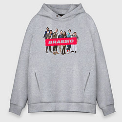 Толстовка оверсайз мужская Голяк Brassic, цвет: меланж