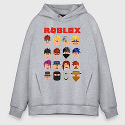 Толстовка оверсайз мужская ROBLOX, цвет: меланж