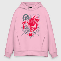 Толстовка оверсайз мужская Samurai 77 V 2, цвет: светло-розовый