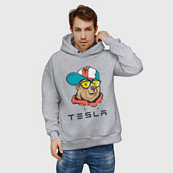 Толстовка оверсайз мужская TESLA ТЕСЛА Z, цвет: меланж — фото 2