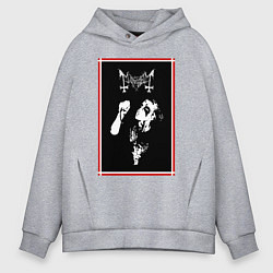 Толстовка оверсайз мужская Mayhem Black Metal, цвет: меланж