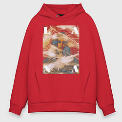 Толстовка оверсайз мужская LANA, цвет: красный