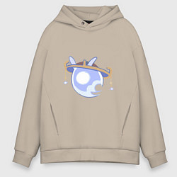 Толстовка оверсайз мужская Дух Скарамучча, цвет: миндальный