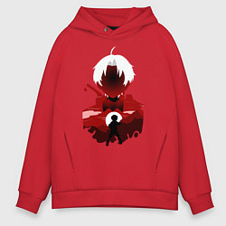 Толстовка оверсайз мужская Руди Грейрат, цвет: красный