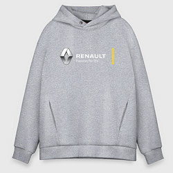 Толстовка оверсайз мужская Renault Passion for life, цвет: меланж