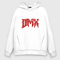 Мужское худи оверсайз DMX - Red & White