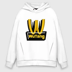 Толстовка оверсайз мужская W - Wu-Tang, цвет: белый