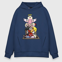 Толстовка оверсайз мужская THE BINDING OF ISAAC, цвет: тёмно-синий