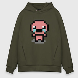 Толстовка оверсайз мужская Pixel isaac, цвет: хаки