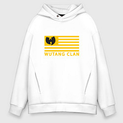 Толстовка оверсайз мужская Wu-Tang Flag, цвет: белый