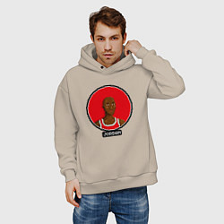 Толстовка оверсайз мужская Retro Jordan, цвет: миндальный — фото 2