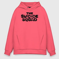 Толстовка оверсайз мужская The Suicide Squad цвета коралловый — фото 1