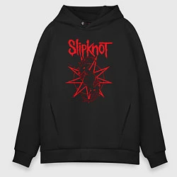 Толстовка оверсайз мужская Slipknot Slip Goats Art, цвет: черный