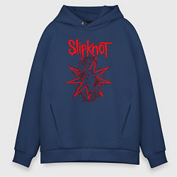 Толстовка оверсайз мужская Slipknot Slip Goats Art, цвет: тёмно-синий