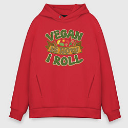 Мужское худи оверсайз Vegan - How I Roll