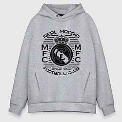 Толстовка оверсайз мужская Real Madrid MFC, цвет: меланж