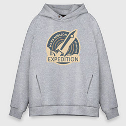 Толстовка оверсайз мужская На Марс - 2030, цвет: меланж