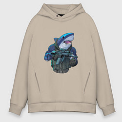 Толстовка оверсайз мужская Водный спецназ, цвет: миндальный