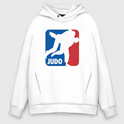 Толстовка оверсайз мужская Judo - Sport, цвет: белый