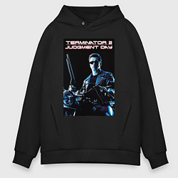 Толстовка оверсайз мужская Арнольд Шварценеггер, цвет: черный