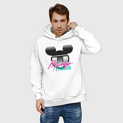 Толстовка оверсайз мужская Logotype Mickey Mouse, цвет: белый — фото 2