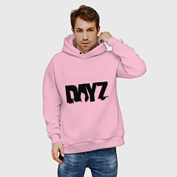 Толстовка оверсайз мужская DayZ, цвет: светло-розовый — фото 2