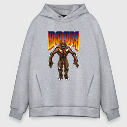 Толстовка оверсайз мужская IMP DOOM MONSTER NPC, цвет: меланж