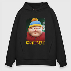 Толстовка оверсайз мужская Eric Cartman 3D South Park, цвет: черный