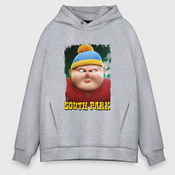 Толстовка оверсайз мужская Eric Cartman 3D South Park, цвет: меланж