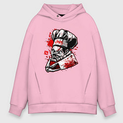 Толстовка оверсайз мужская DOTA 2 ПУДЖ PUDGE, цвет: светло-розовый