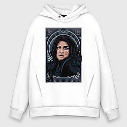 Толстовка оверсайз мужская ЙЕННИФЕР НЕТФЛИКС, цвет: белый