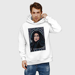 Толстовка оверсайз мужская ЙЕННИФЕР НЕТФЛИКС, цвет: белый — фото 2