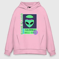 Толстовка оверсайз мужская GONE FLUDD UFO, цвет: светло-розовый