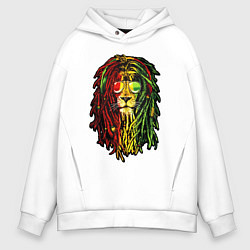 Толстовка оверсайз мужская Jam lioN, цвет: белый