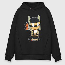 Толстовка оверсайз мужская Shadow Shaman Chibi, цвет: черный