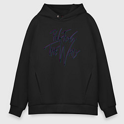 Толстовка оверсайз мужская ПИНК ФЛОЙД ГЛИТЧ PINK FLOYD LOGO, цвет: черный