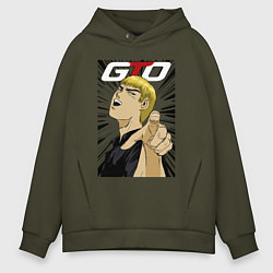 Толстовка оверсайз мужская Greаt, цвет: хаки