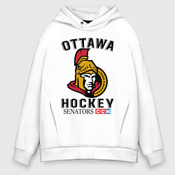 Толстовка оверсайз мужская OTTAWA SENATORS ОТТАВА СЕНАТОРЗ, цвет: белый