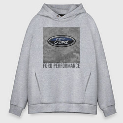 Толстовка оверсайз мужская Ford Performance, цвет: меланж