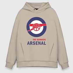 Толстовка оверсайз мужская Arsenal The Gunners, цвет: миндальный