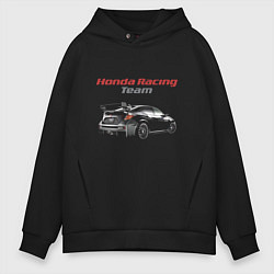 Толстовка оверсайз мужская Honda Racing Team Motorsport, цвет: черный