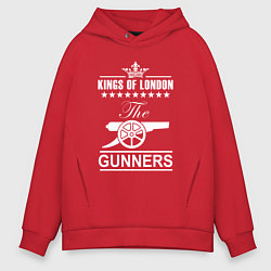 Толстовка оверсайз мужская Arsenal The king of London Арсенал, цвет: красный