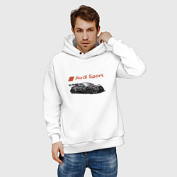 Толстовка оверсайз мужская Audi sport Power, цвет: белый — фото 2