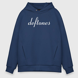 Толстовка оверсайз мужская Deftones rock, цвет: тёмно-синий