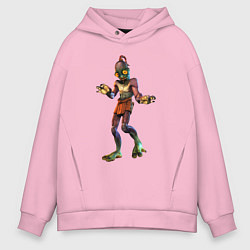 Толстовка оверсайз мужская Abe oddysee, цвет: светло-розовый