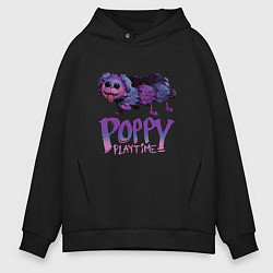 Толстовка оверсайз мужская POPPY PLAYTIME PJ Pug-a-Pillar, цвет: черный